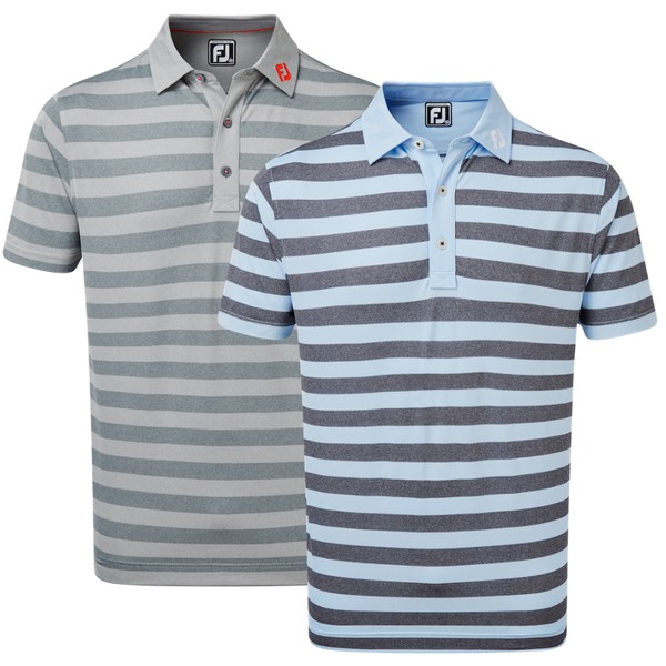 FootJoy Mens Rugby Stripe Polo Shirt
